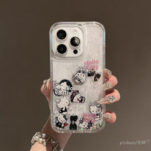 Load image into Gallery viewer, Hello Kitty Sparkling Sand iPhone Case
