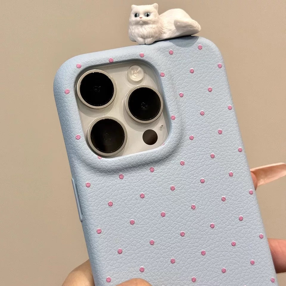 3D Cute Kitten iPhone Case