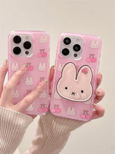 Load image into Gallery viewer, Pink Miffy iPhone Case with Grip
