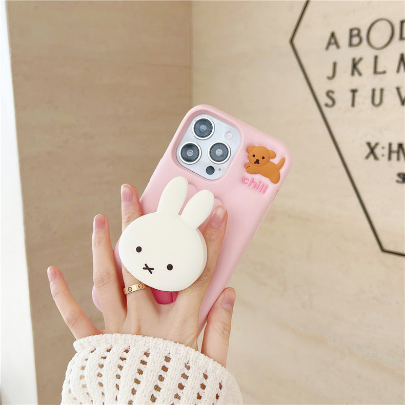 Cute Miffy iPhone Case with Socket