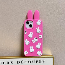 Load image into Gallery viewer, 3D Miffy Ears Soft Silicon iPhone Case
