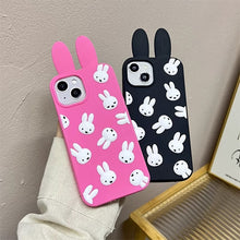 Load image into Gallery viewer, 3D Miffy Ears Soft Silicon iPhone Case
