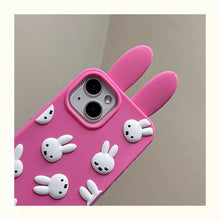 Load image into Gallery viewer, 3D Miffy Ears Soft Silicon iPhone Case
