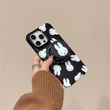 Load image into Gallery viewer, Black &amp; White Miffy Magsafe iPhone Case
