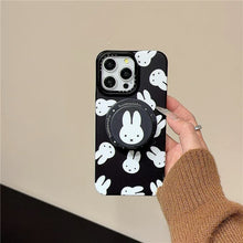 Load image into Gallery viewer, Black &amp; White Miffy Magsafe iPhone Case
