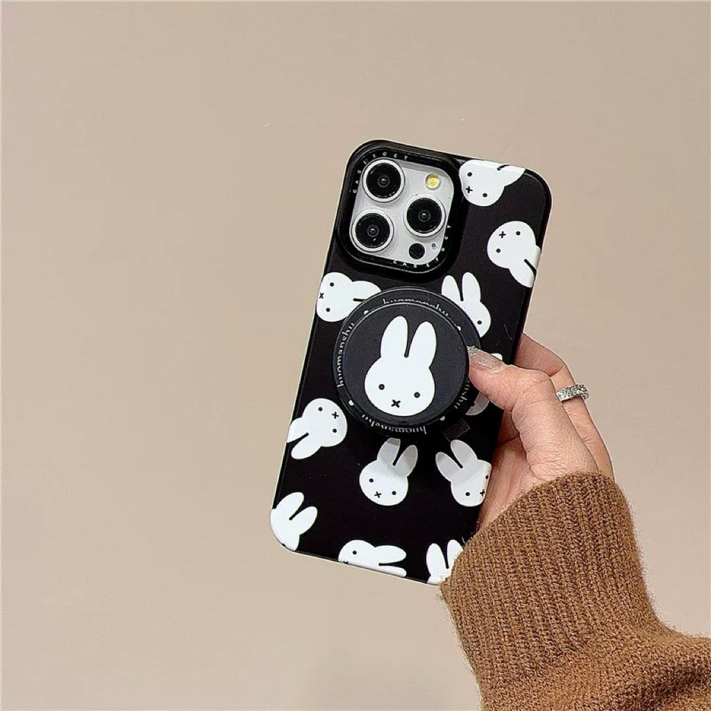 Black & White Miffy Magsafe iPhone Case