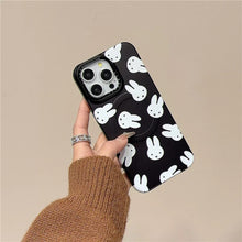 Load image into Gallery viewer, Black &amp; White Miffy Magsafe iPhone Case
