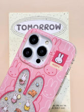 Load image into Gallery viewer, Pink Miffy iPhone Case with Charm
