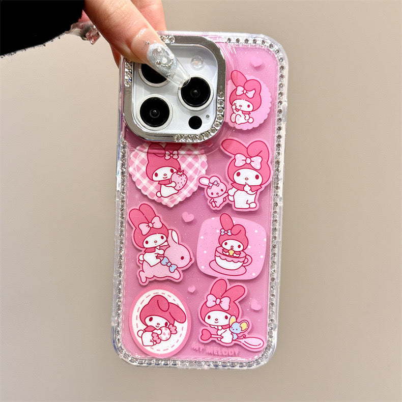 Bling Bling Sanrio Fam iPhone Case