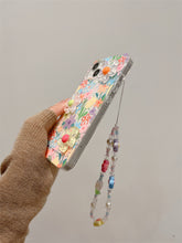 Load image into Gallery viewer, Spring Floral iPhone Case with Charm
