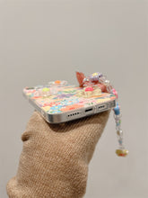 Load image into Gallery viewer, Spring Floral iPhone Case with Charm
