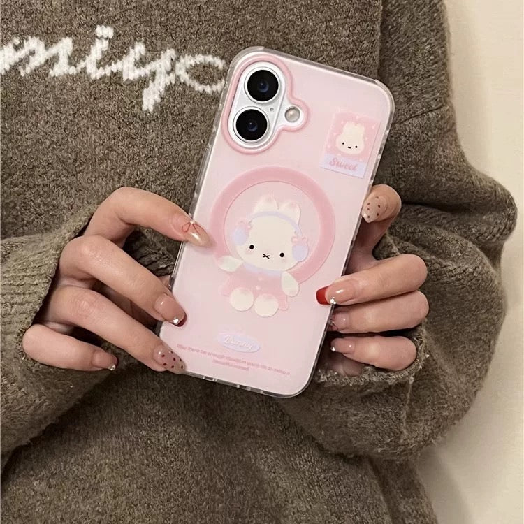 Pink Miffy Magsafe iPhone Case