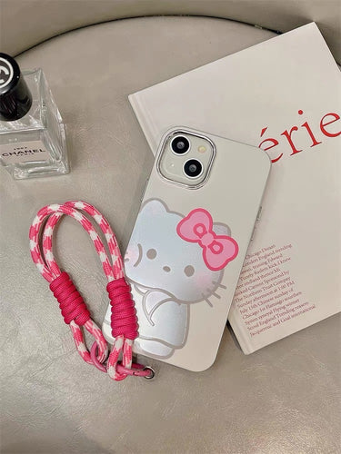 Hello Kitty in Silver iPhone Case