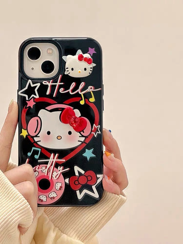 DJ Kitty in the House iPhone Case