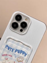 Load image into Gallery viewer, Cute Puppy iPhone Case with Card Holder

