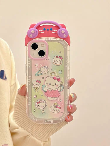 Kitty Wears Headphone iPhone Case