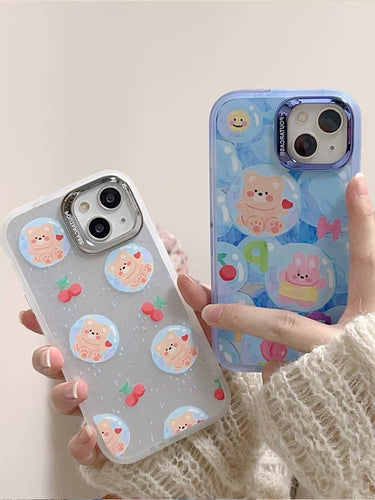 Bubble Bear iPhone Case with Holder