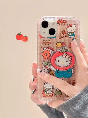 Hello Kitty Loves Pumpkin iPhone Case