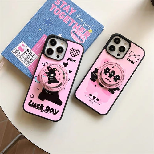 Cute Animal Magsafe Grip Stand iPhone Case