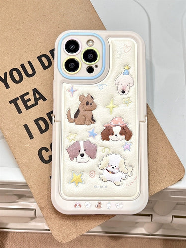 Puppy Party iPhone Case with Holder