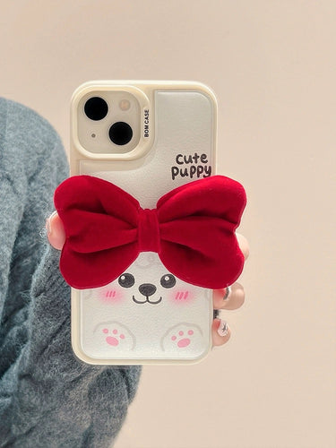 Bow Beau Cute Puppy iPhone Case