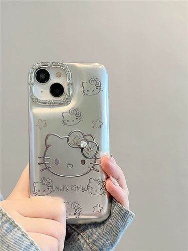 Silver Bow Beau Hello Kitty iPhone Case