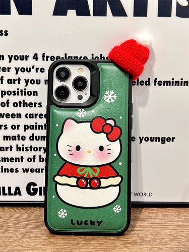 Santa Claus Kitty iPhone Case