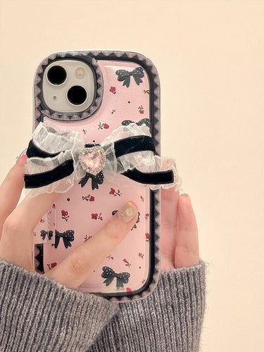 Black&Pink Bow Beau iPhone Case