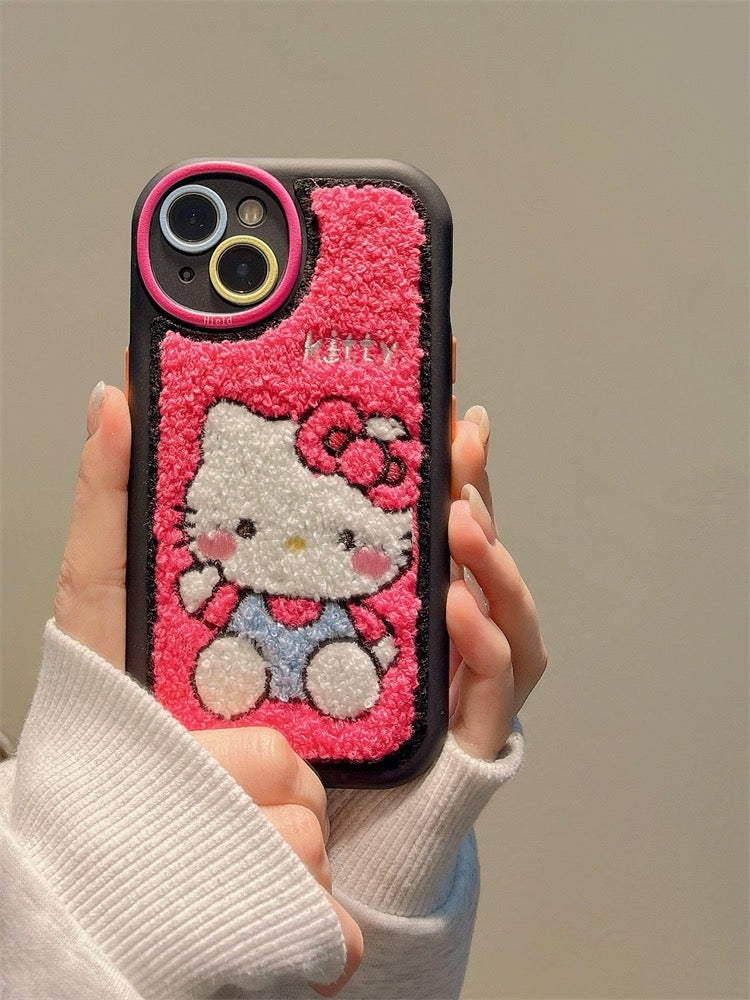 Embroidery Hello Kitty iPhone Case