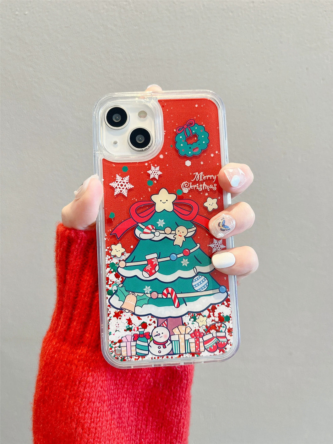 Falling Snow Christmas iPhone Case