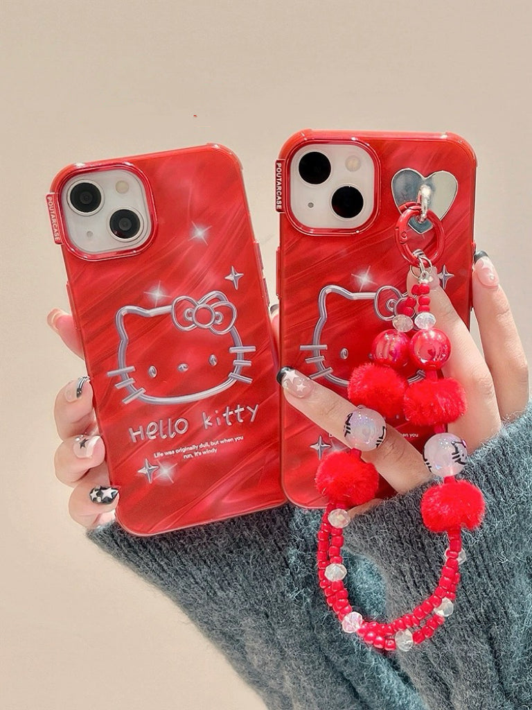 Red Hello Kitty iPhone Case with Charm