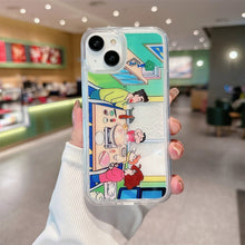 Load image into Gallery viewer, Crayon Shinchan in Winter iPhone Case
