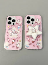 Load image into Gallery viewer, Hello Kitty with Unicorn Grip iPhone Case
