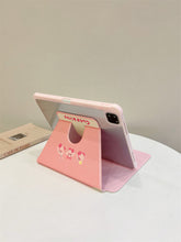 Load image into Gallery viewer, Cute Pink Kirby iPad Case with Pencil Holder
