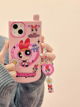 Load image into Gallery viewer, Powerpuff Girls iPhone Case with Mirror
