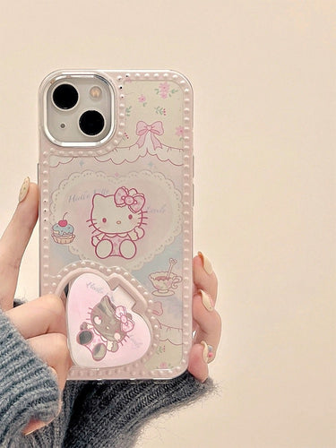 Hello Kitty Make Up Mirror iPhone Case