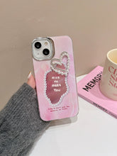 Load image into Gallery viewer, Pearl Heart Lux iPhone Case
