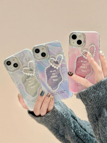 Pearl Heart Lux iPhone Case