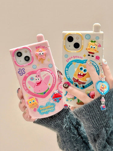 SpongeBob with Makeup Mirror iPhone Case