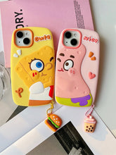 Load image into Gallery viewer, SpongeBob and PatrickStar Couple iPhone Case
