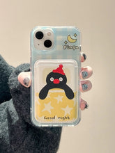 Load image into Gallery viewer, Pingu Penguin iPhone Case with Cardholder
