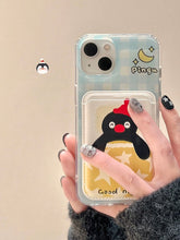 Load image into Gallery viewer, Pingu Penguin iPhone Case with Cardholder
