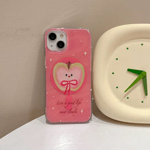 Load image into Gallery viewer, Pink Cute Apple Magsafe Wallet iPhone Case
