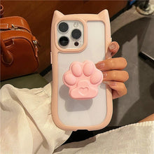 Load image into Gallery viewer, Soft Silicon Cat Ear iPhone Case
