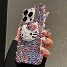 Load image into Gallery viewer, Bling Diamond Hello Kitty iPhone Case
