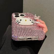 Load image into Gallery viewer, Bling Diamond Hello Kitty iPhone Case
