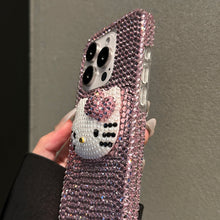 Load image into Gallery viewer, Bling Diamond Hello Kitty iPhone Case
